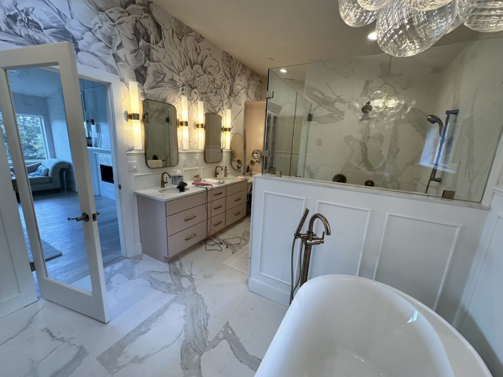 Bathroom remodeling and renovation project