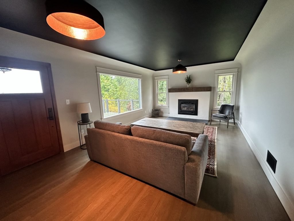 General contractor completing residential construction project